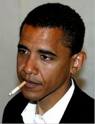 Obama the smoker